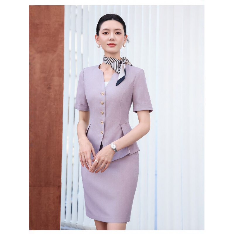 Dress Pant Flat Front - بدلة نسائية قصيرة الأكمام عالية الجودة،