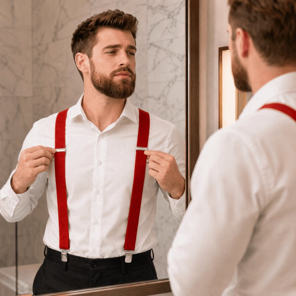 Suspender Clip Formal - حمالات بنطلون جديدة مرنة ومتينة من