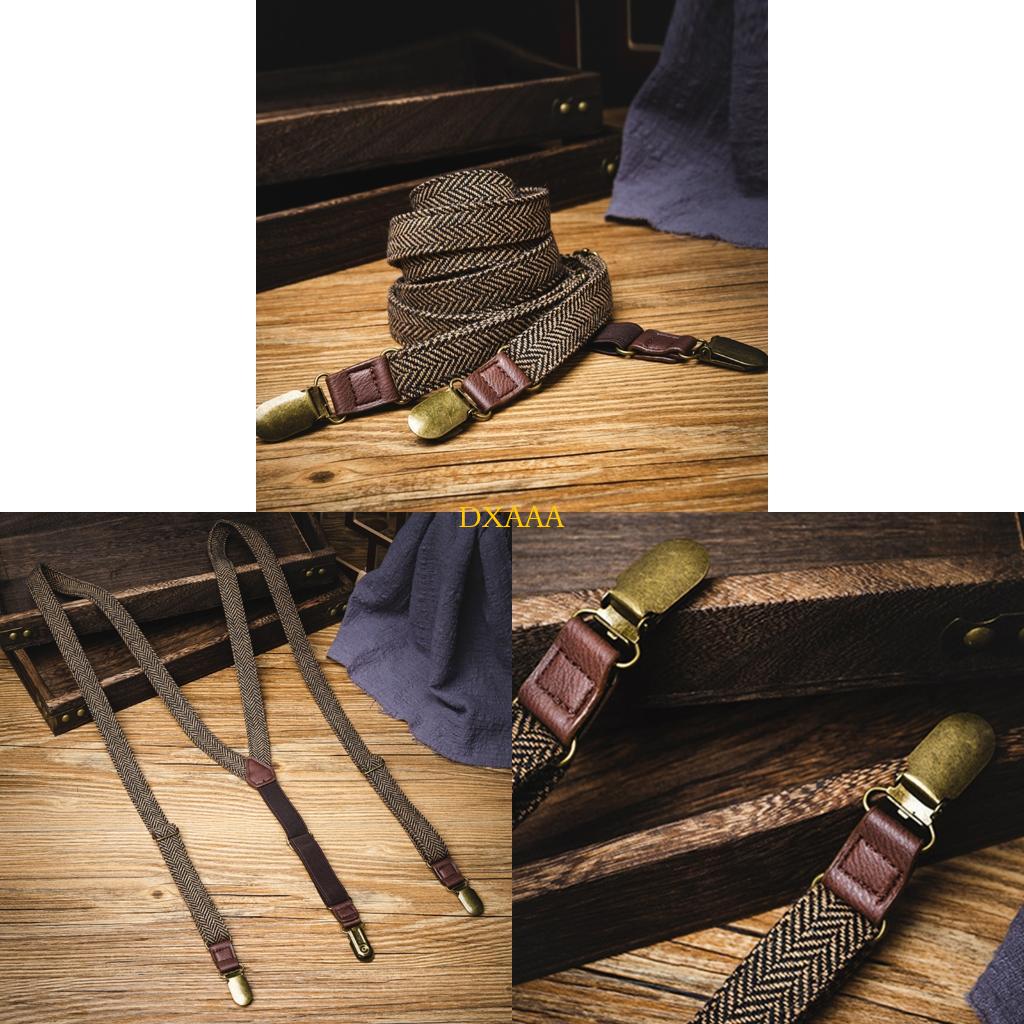 Suspender Clip Formal - حمالات جاكار مرنة من DXAA للرجال