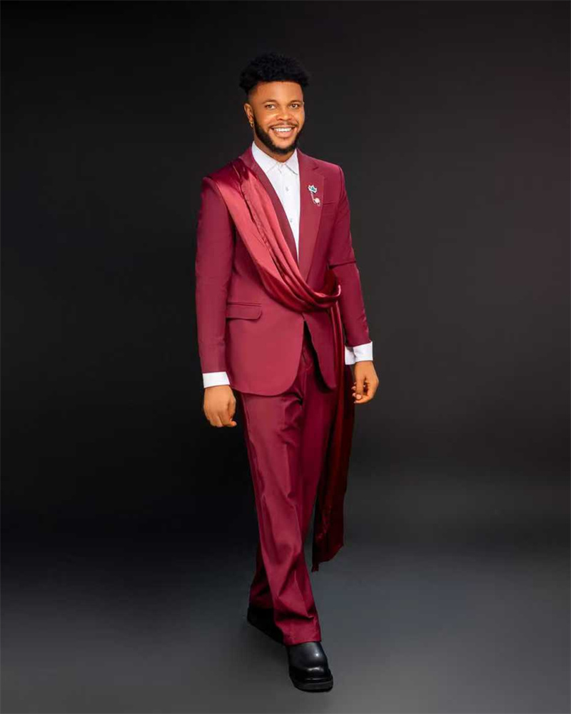 Men Formal Wear Red - الأحمر الرجال البدلة مجموعة 2 قطعة