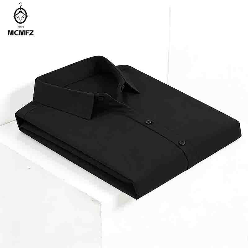 Men Formal Wear Shirts - قميص رجالي بأكمام قصيرة وأزرار أمامية،
