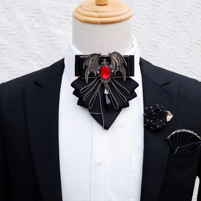 Men Formal Wear Shirts - الرجال ربطة القوس Brooch بروش مجموعة