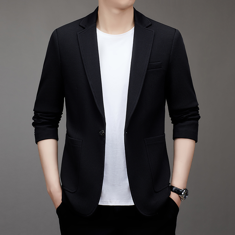 بدلة رجالية بزر واحد، تصميم عص - مراجعة Men Formal Wear Clothes وسعره