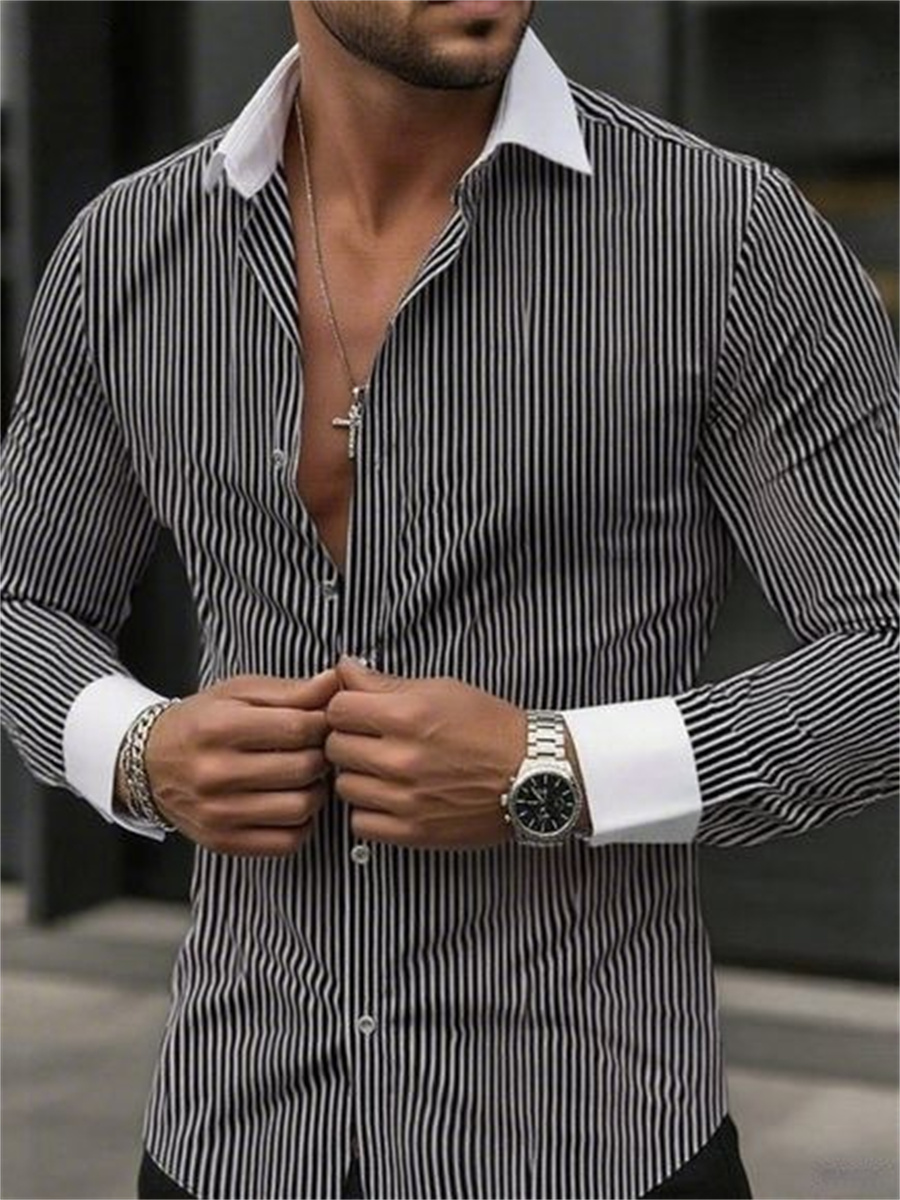 قميص رجالي رسمي ذو قصة ضيقة وط - مراجعة Men Formal Wear Shirts وسعره