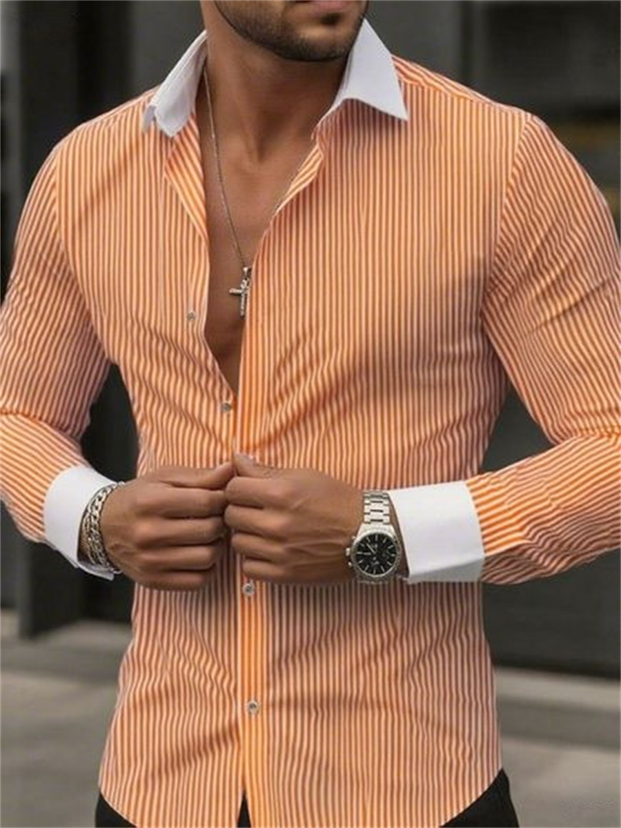 قميص رجالي رسمي ذو قصة ضيقة وط - مراجعة Men Formal Wear Shirts وسعره