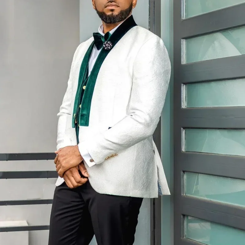 بدل زفاف أفريقية للرجال سليم ص - مراجعة Men Formal Wear Clothes وسعره