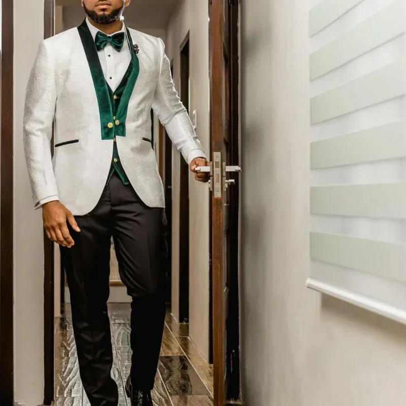 بدل زفاف أفريقية للرجال سليم ص - مراجعة Men Formal Wear Clothes وسعره
