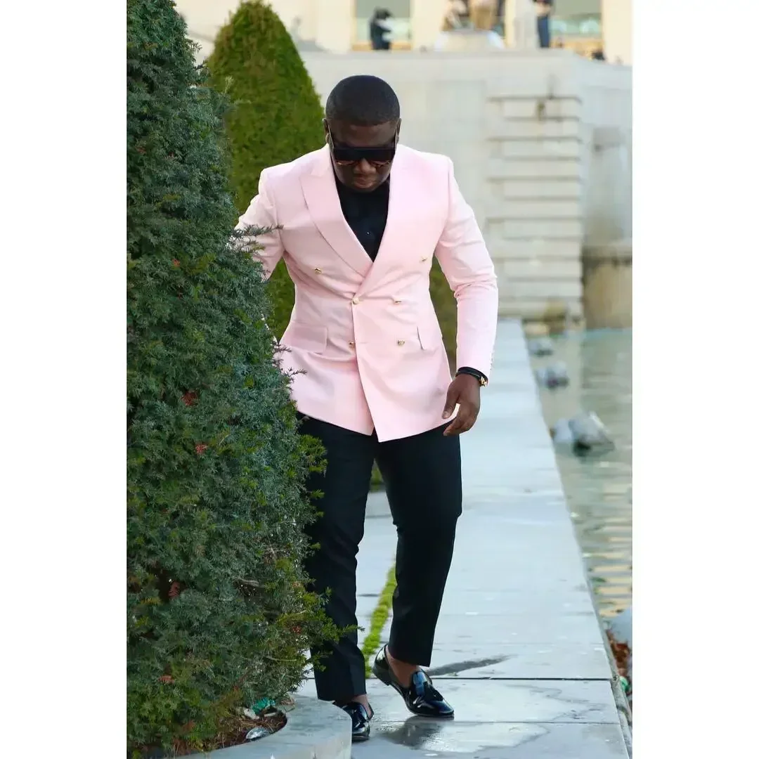 مزدوجة الصدر الرجال الدعاوى سل - مراجعة Men Formal Wear Clothes وسعره