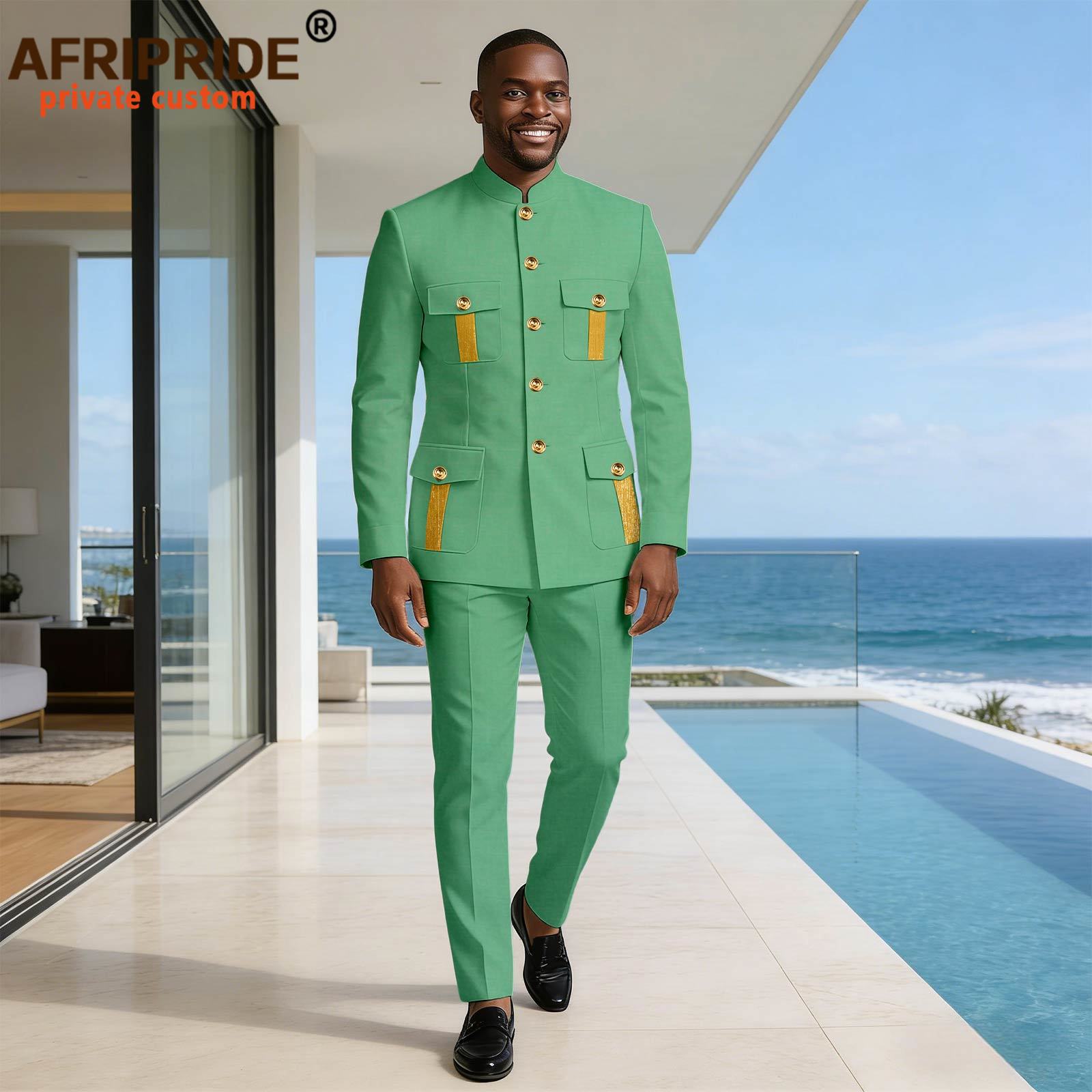 بدلة رسمية للرجال بزر واحد وجي - مراجعة Men Formal Wear Clothes وسعره