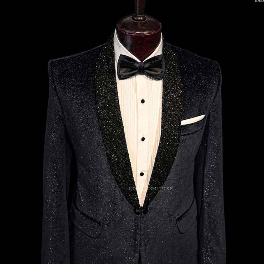 بدلة زفاف أنيقة من قطعتين بقصة - مراجعة Men Formal Wear Clothes وسعره