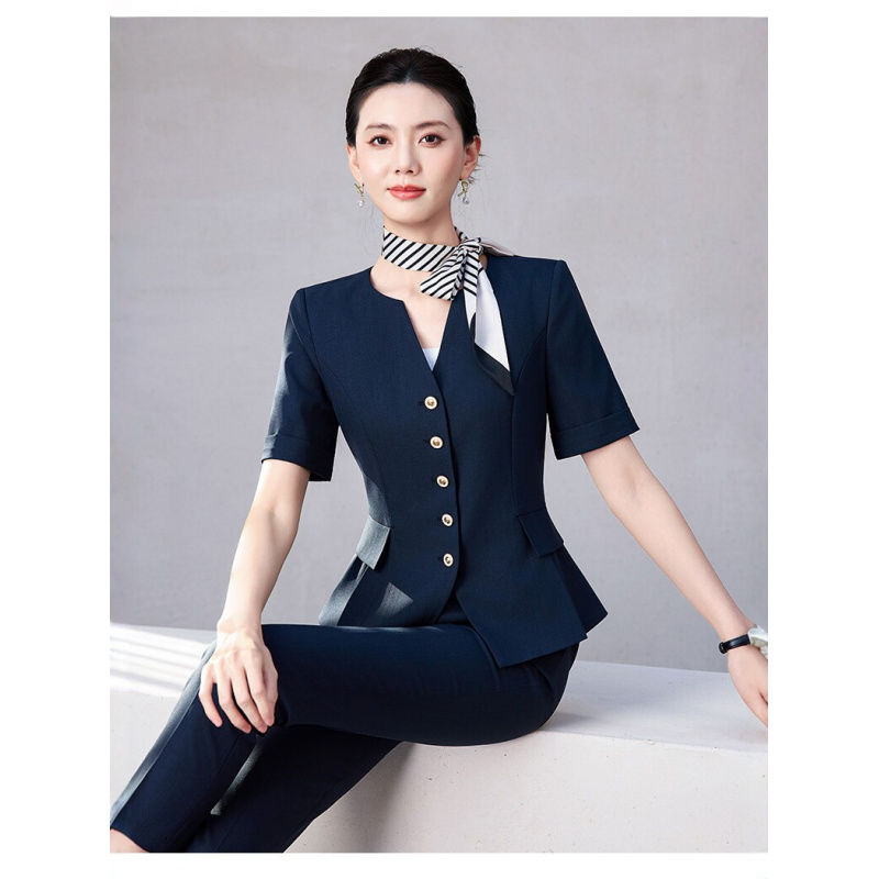بدلة نسائية قصيرة الأكمام عالي - مراجعة Dress Pant Flat Front وسعره