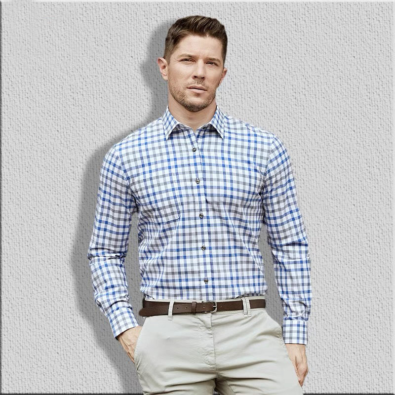 قميص رجالي بأكمام طويلة ، قطن  - مراجعة Men Formal Wear Shirts وسعره