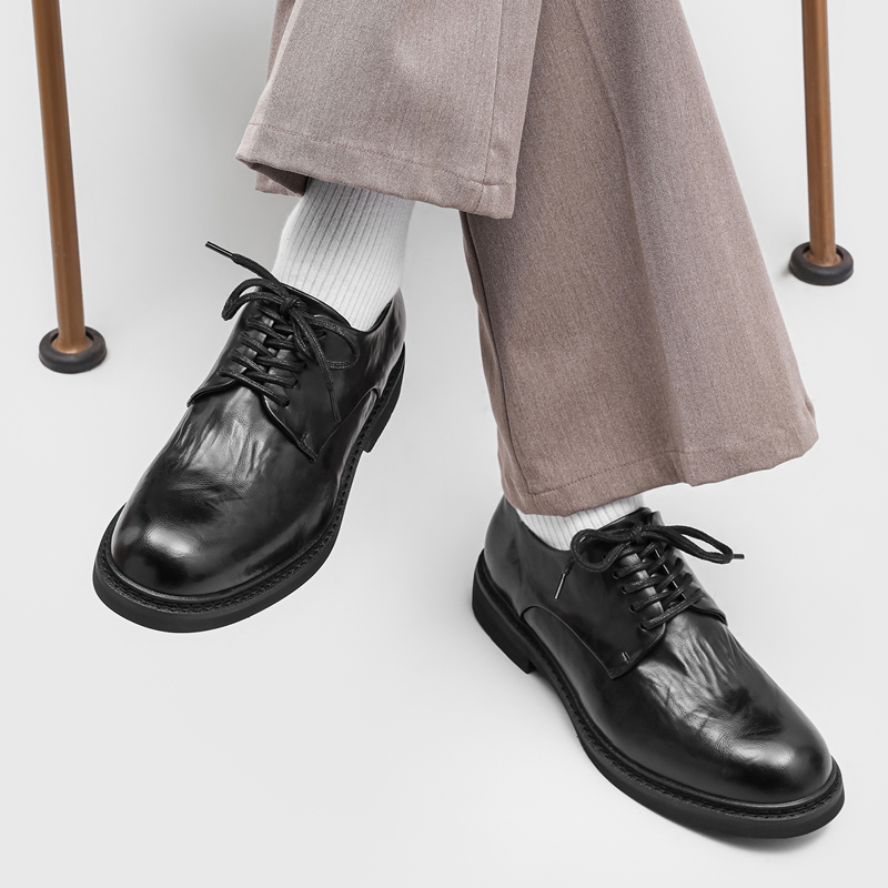 أحذية ديربي رجالية فاخرة مطوية - مراجعة Formal Wear Men H&M وسعره