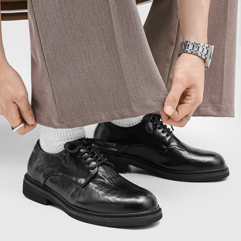 أحذية ديربي رجالية فاخرة مطوية - مراجعة Formal Wear Men H&M وسعره