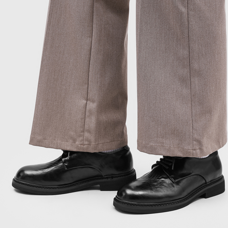 أحذية ديربي رجالية فاخرة مطوية - مراجعة Formal Wear Men H&M وسعره