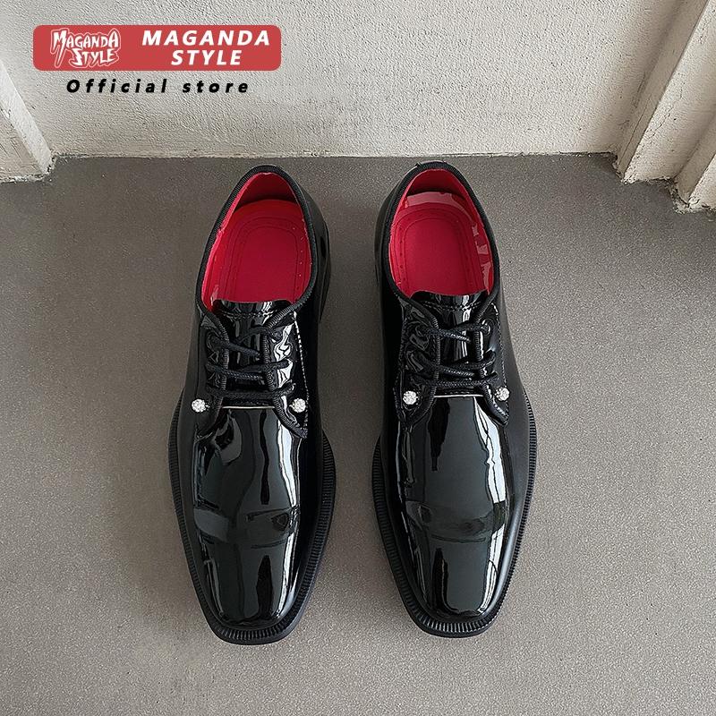 أحذية ديربي جلدية جديدة للرجال - مراجعة Men Formal Wear Red وسعره