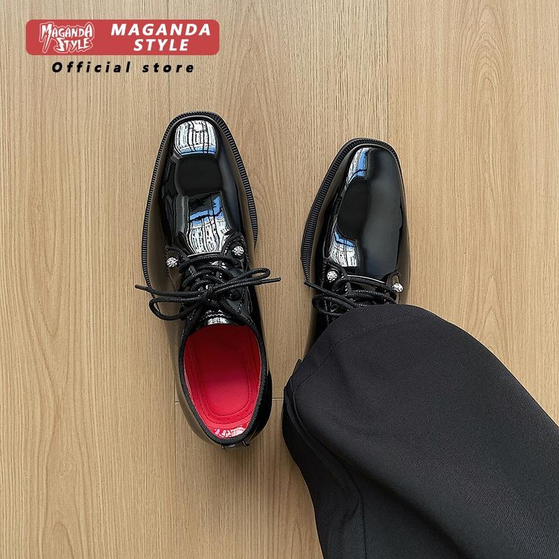 أحذية ديربي جلدية جديدة للرجال - مراجعة Men Formal Wear Red وسعره