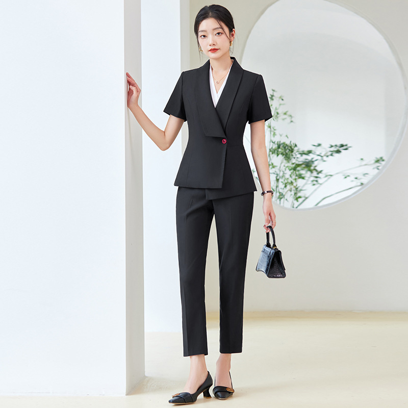 2025 صيف جديد فستان بتصميم بدل - مراجعة Dress Pant Flat Front وسعره