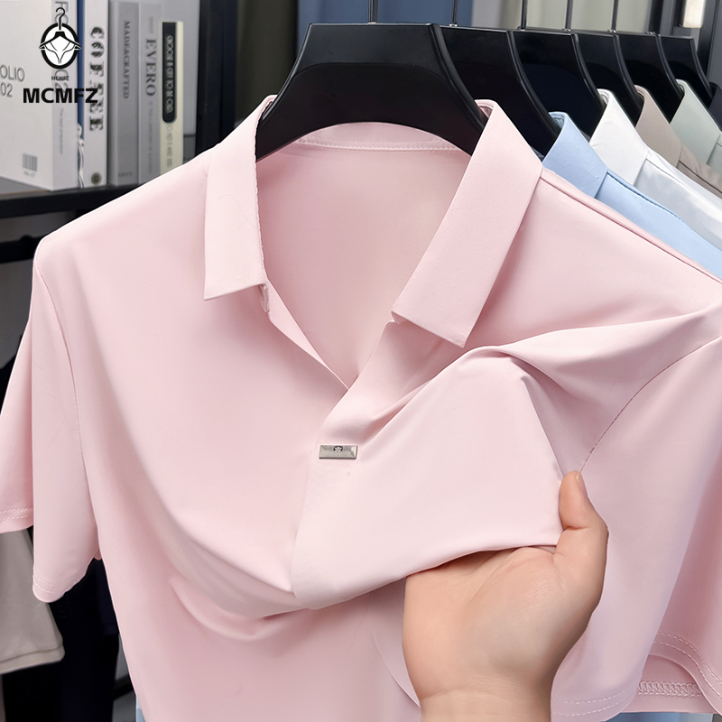 قميص رجالي بسيط بياقة مسطحة وم - مراجعة Men Formal Wear Shirts وسعره