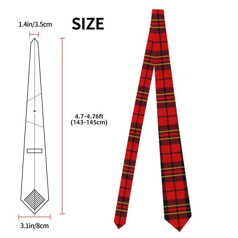 ربطة عنق رجالية من الترتان الا - مراجعة Men Formal Wear Red وسعره