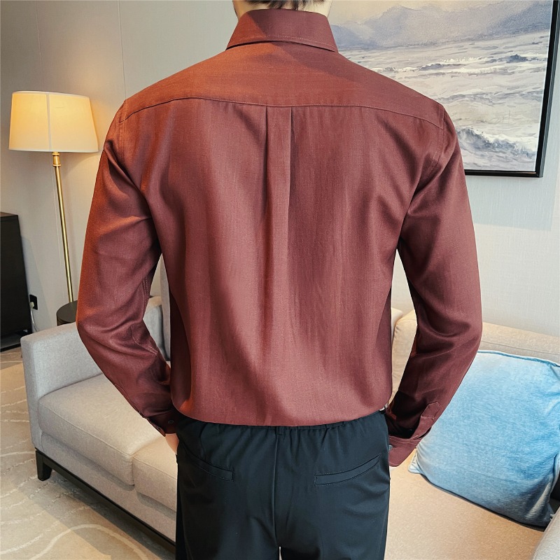 قمصان رجالية 100% ليوسيل قابلة - مراجعة Men Formal Wear Clothes وسعره