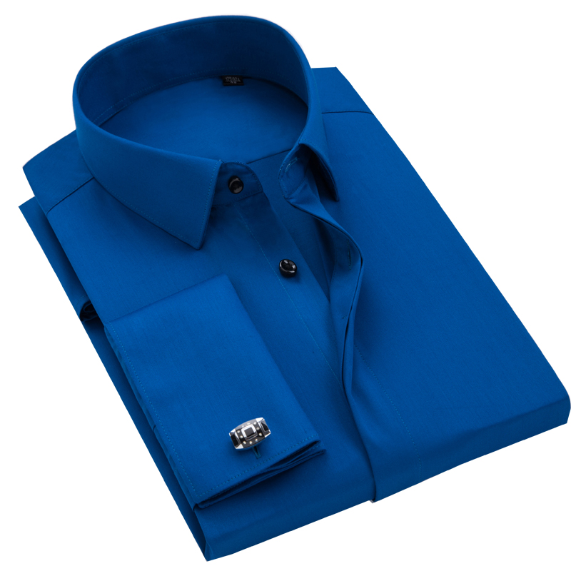 قميص رجالي بأزرار أكمام فرنسية - مراجعة Men Formal Wear Shirts وسعره