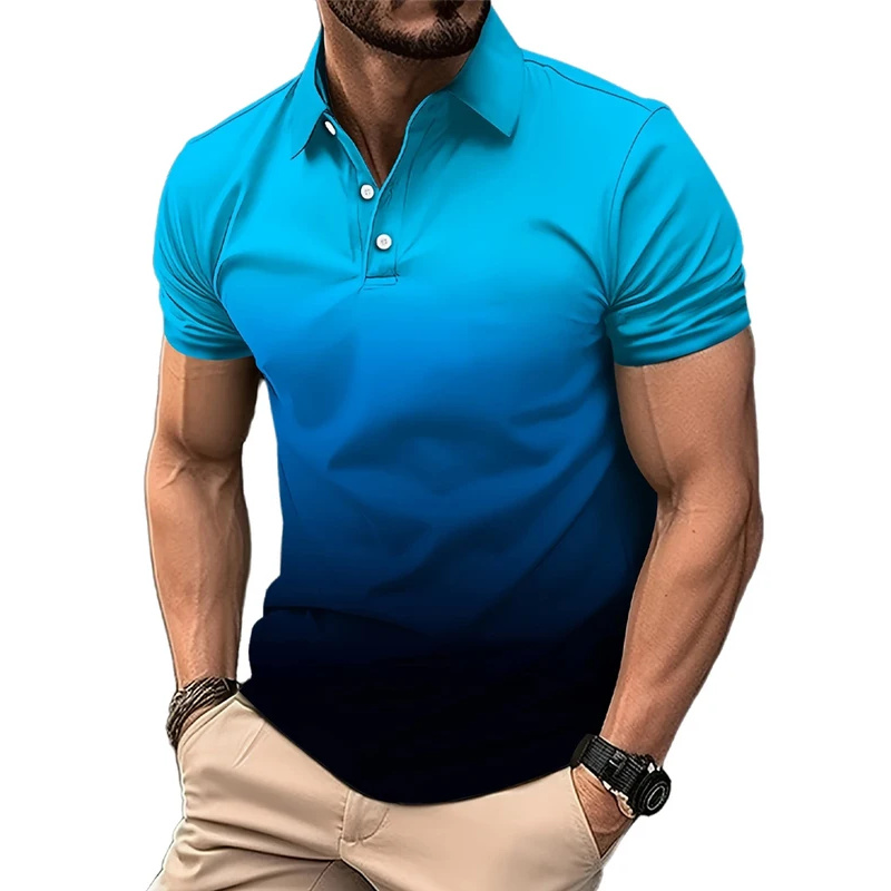 قميص بولو رجالي، كم قصير، لون  - مراجعة Men Formal Wear Clothes وسعره