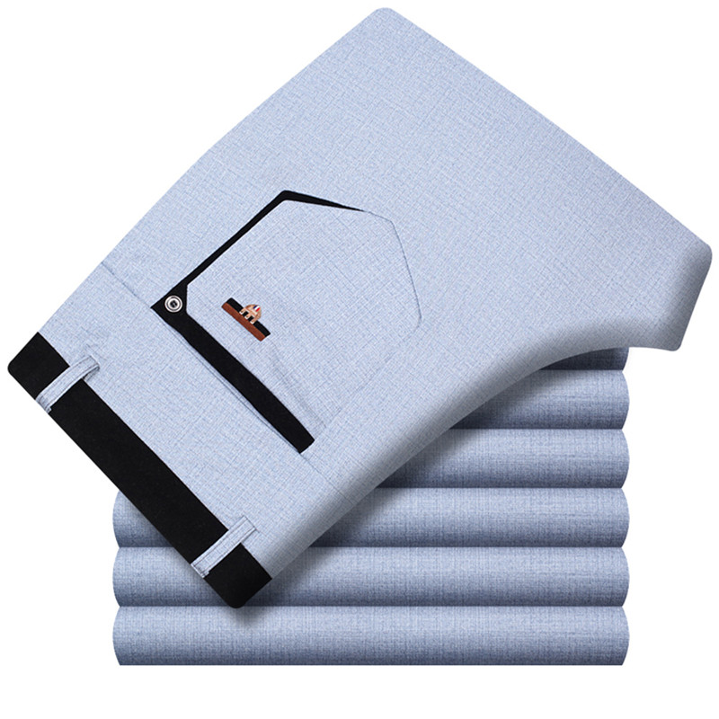 بنطلون رجالي رسمي مرن للصيف بق - مراجعة Dress Pant Flat Front وسعره