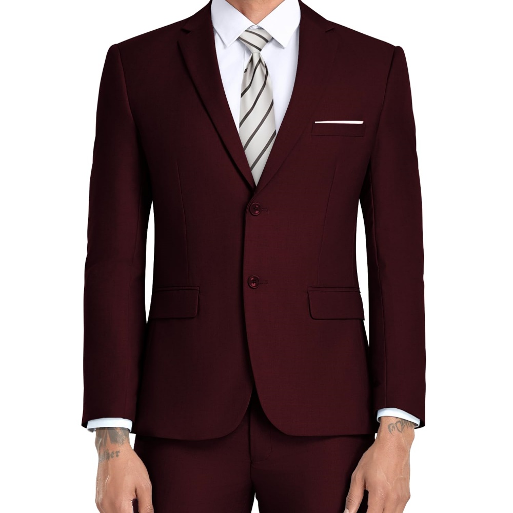 بدلة رجالية ضيقة بقصة مدببة من - مراجعة Formal Wear Men H&M وسعره
