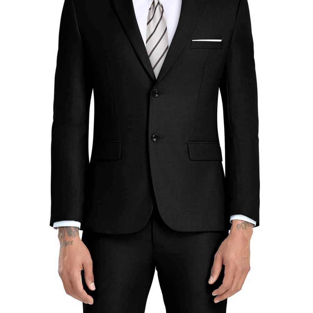 بدلة رجالية ضيقة بقصة مدببة من - مراجعة Formal Wear Men H&M وسعره
